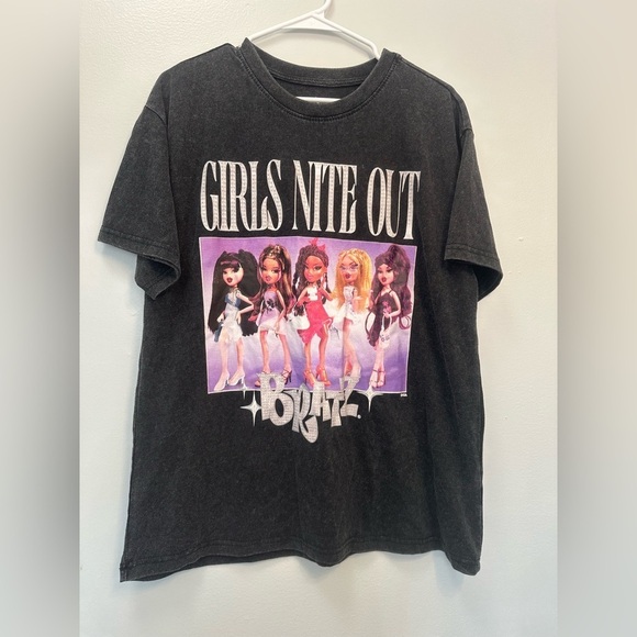 Bratz Tops - Bratz Black Graphic Tee - Girls Nite Out